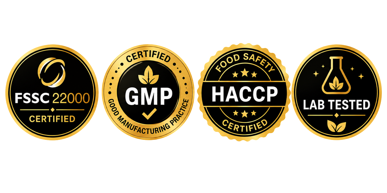 FSSC 22000 · HACCP · GMP Certified
